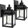 Kuniwa Solar Wall Lights Outdoor, Dusk to Dawn Solar Sconces,