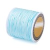 Cheriswelry 100M 0.8mm Nylon Beading Cord Light SkyBlue Chinese Knotting