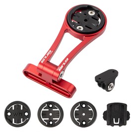 BSSOK Adjustable Bicycle Computer Mount for Road Bike, (Aluminium Alloy) Compatible with Garmin Edge, Wahoo Elemnt, Bryton, Cateye, GoPro Camera and Lamp (Red)