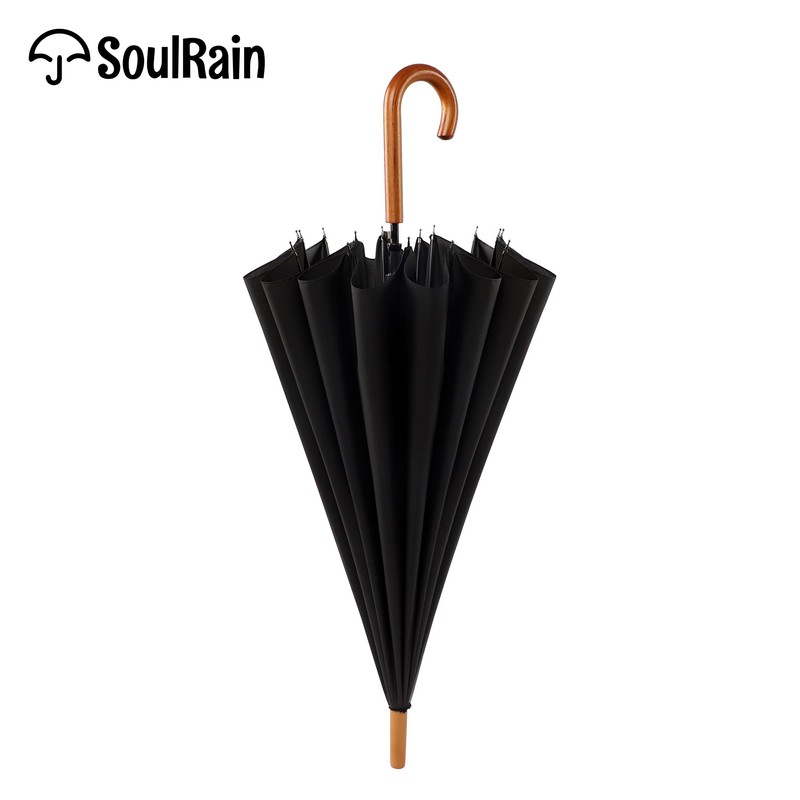 SoulRain 16 Ribs 48" Stick Umbrella Auto Open Solid Color