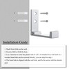 OHIYO Folding Wall Hooks 2PCS Foldable Hooks Bearing Load 33lb/15kg
