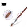 12# Sable Nail Art Brush,Manicure tool,Red Wooden Nail Brush for