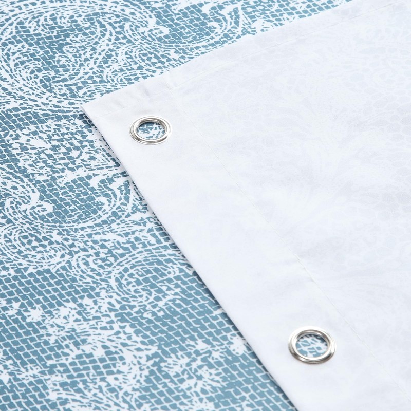BESTRIPES 90 Inch Extra Long Shower Curtain - Chantilly Lace