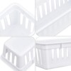 Domensi 24 Pcs Slim Plastic Storage Baskets Tray for Organizing