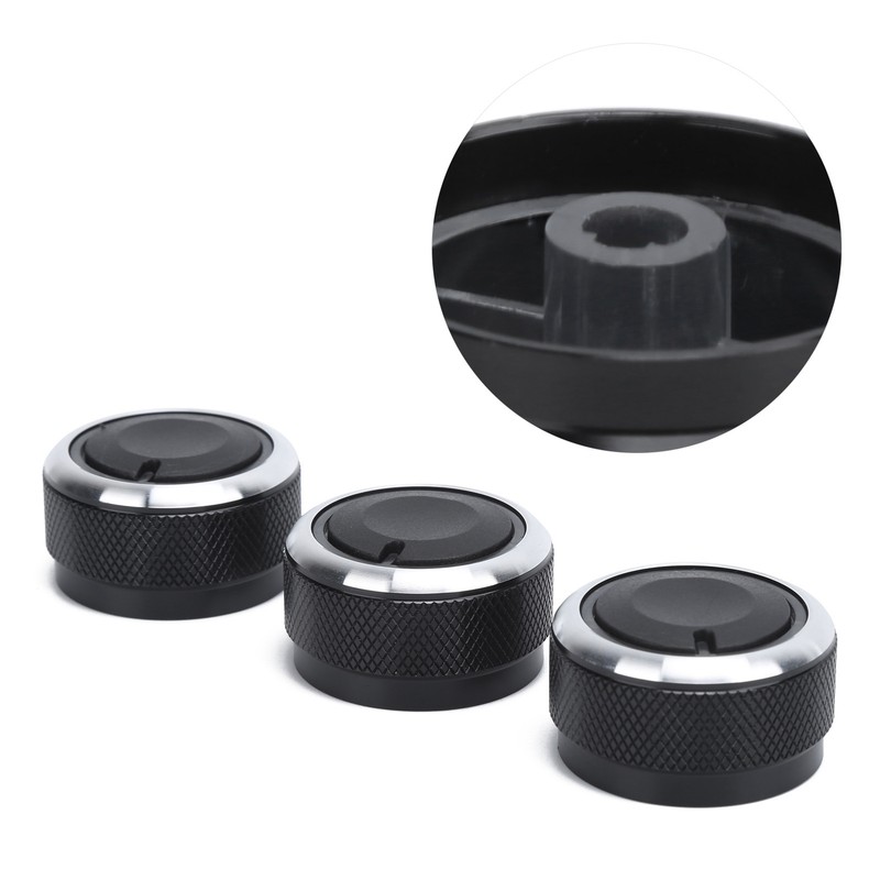 3PCS Car Air Condition Switch Thermal Controller Knob Replacement for