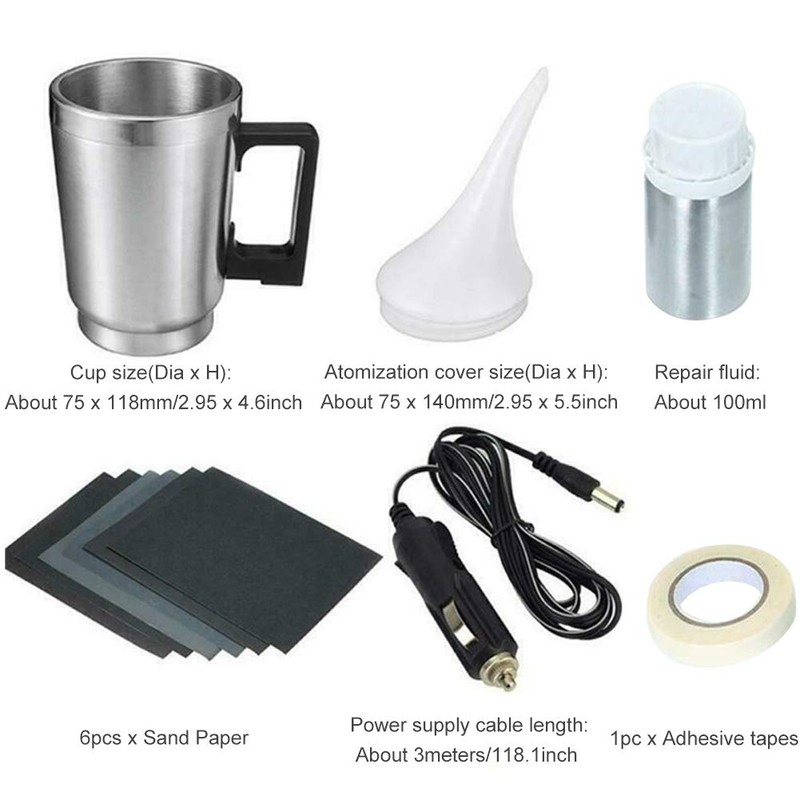 QKDS Atomizing Cup Car Headlight Lens Repair Tool Restoration Auto