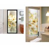 Amhao Sunflower Static Cling Stained Glass Window Film Window Covering