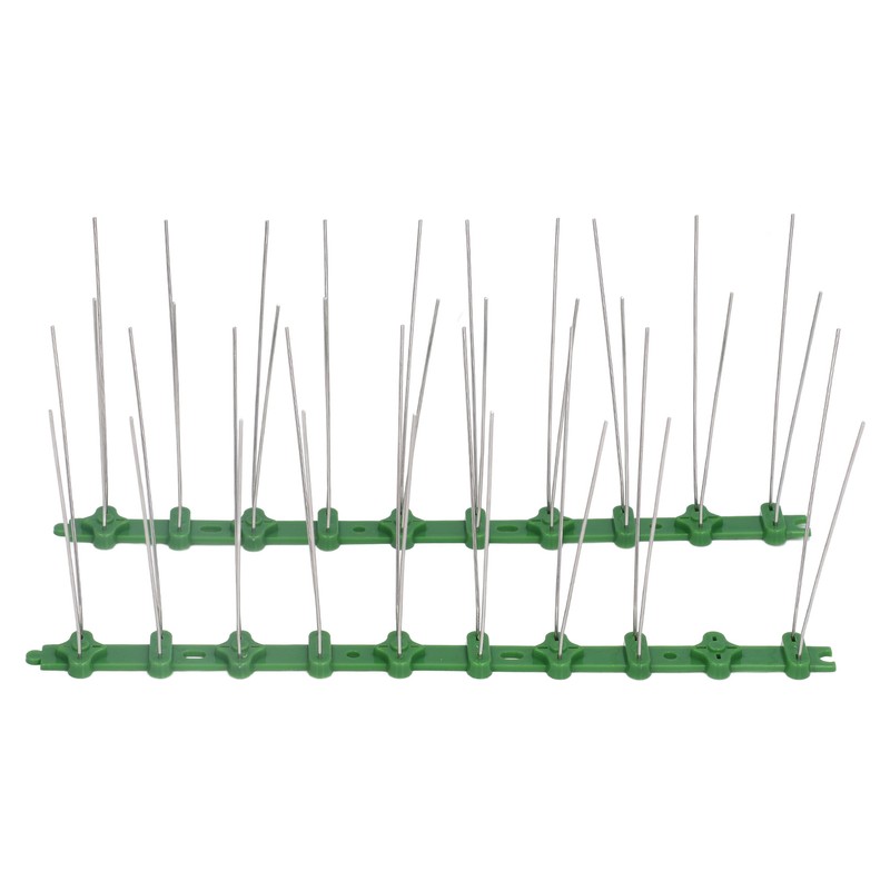 12Pcs Stainless Steel Bird Deterrent Spikes 25cm Anti Cat Crawling