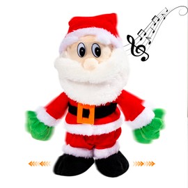 SdeNow Walking Santa Claus Singing Dancing Musical Twerking Shaking Santa Claus Christmas Electric Santa Claus Toys Dolls Xmas Gift