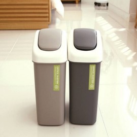 Small Rectangular Household Waste Bin, 6.5L, Random Color Rectangular Waste Bin