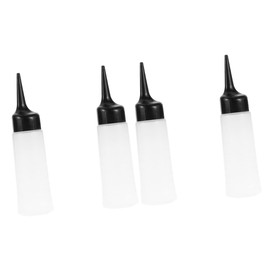 Baluue 4pcs Hair Dye Bottles Refillable Containers for Hair Coloring and Shampoo Soft Applicator for Easy Use Salon and Home