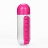 2 in 1 Water Bottle with 7 Day Pill Organizer
