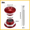 REPAIROCK Red Bumper Quick Release Lock Latch Aluminum Alloy Hood