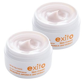 Exeet Skin Cream, 2.5 oz (70 g) x 2 Packs (Beiwa Leaf Extract Moisturizing Cream)