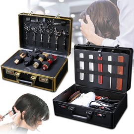 ZHFEISY Hair Stylist Tools Storage Bag, Barber Beauty Salon Tool Carrying Case for Clippers Scissor Grooming Supplies Travel Kit, Hairdresser Accessories Equipment Organizer, 15.75x11