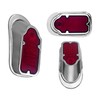FATECIM Motorcycle LED Tombstone Tail Light Rear Brake Lamp Stop