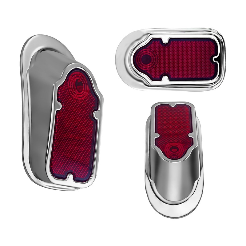 FATECIM Motorcycle LED Tombstone Tail Light Rear Brake Lamp Stop