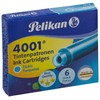 Pelikan Cartridge For Ink Pen 4001 Turquoise Blue Tp/6 (301705)