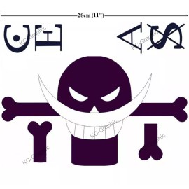 Cosplay Costume  One Piece Portgas D. Ace Whitebeard Temporary Tattoo Sticker