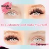 AIWEITA Individual Cluster Lashes D Curl 8-16Mix Lash Clusters Eyelashes
