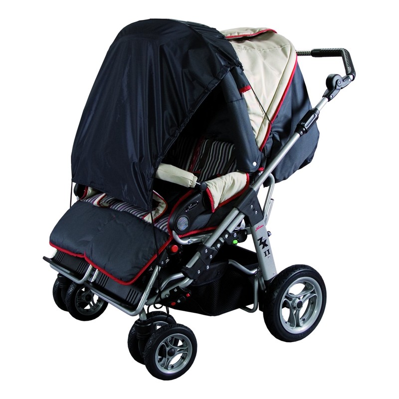 Sunnybaby 11270 Awning for Twin Pushchair UPF 50 + (Black)