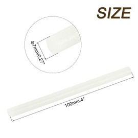 uxcell Mini Hot Glue Gun Sticks 4-inch x 0.27-inch for Glue Gun, Glitter White 16pcs