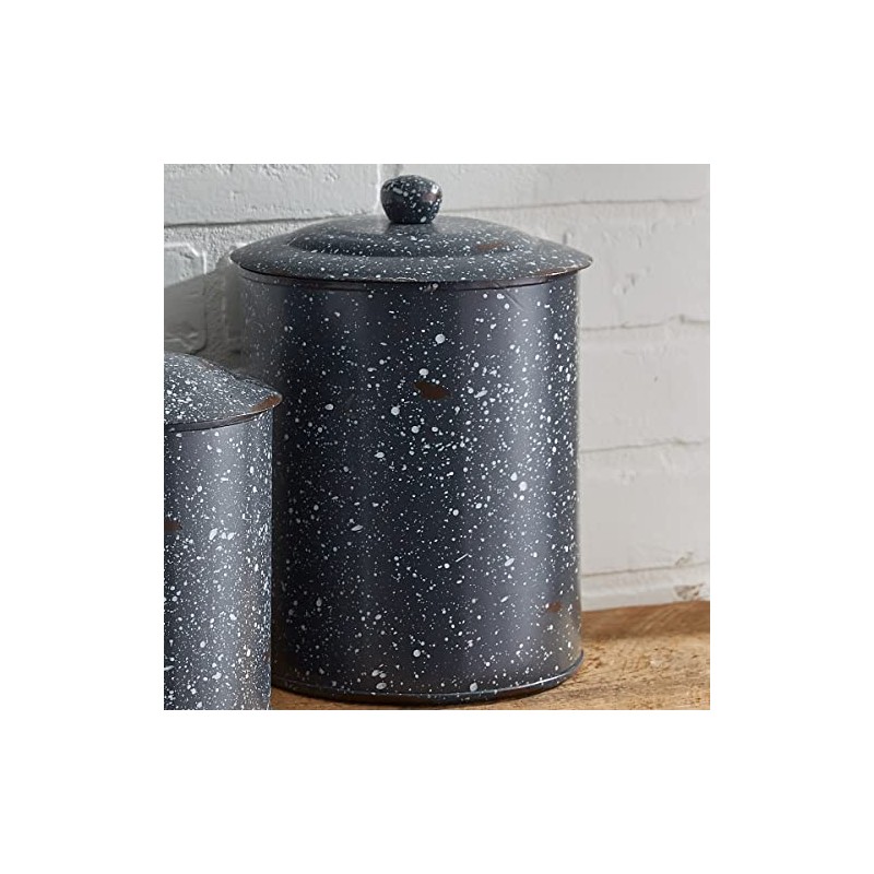 Park Designs Granite Enamelware Canisters Set Gray
