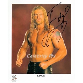 EDGE 01 WWF WWE Autographed Celebrity Reprint