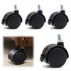 Ai-OUMLEEF Swivel Caster Wheels, 4Pcs Office Chair Caster Replacement, Furniture