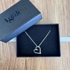 Agalea | Collar de Plata Ley .925 con Dijes Corazón