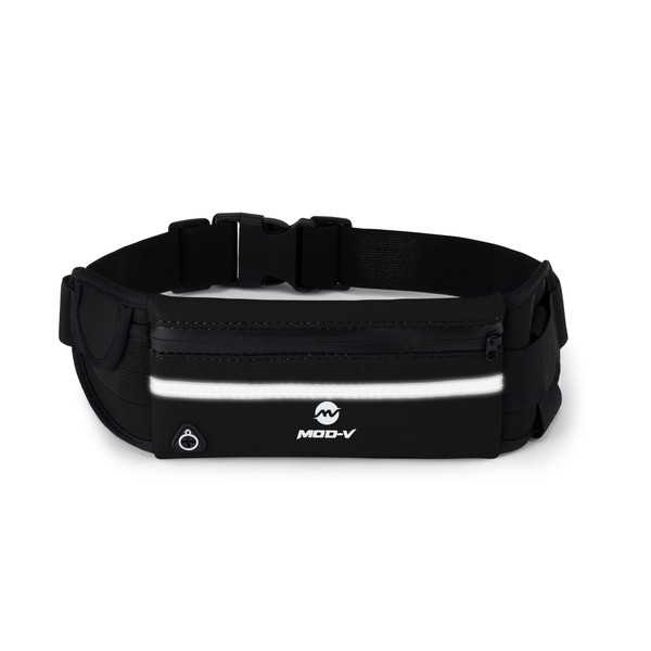 MOD-V Running Belt, Waterproof Sports Waist Pack, Phone Holder with