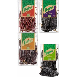 Tajín Mexican Chili Bundle: Guajillo, Ancho, Pasilla, Arbol - 4 x 75g