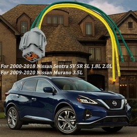 Micarun 2 Pcs Radiator Cooling Fan Wiring Harness Side Connector Plug Compatible with 2000-2018 Nissan Sentra SV SR SL 2009-2020 Nissan Murano 2002-2020 Maxima 2005-2010 Pathfinder 2002-2021 Altima
