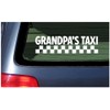Grandpa's Taxi White Vinyl Decal Sticker