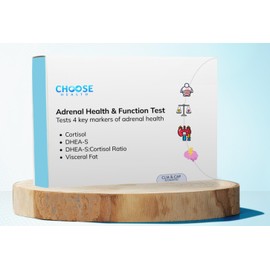 4-in-1 Cortisol & DHEA-S Test | Sleep Test | Stress Test |Adrenal Health & Function Test | Visceral Fat | Cap & CLIA accredited Lab | Not Avail in NY RI…