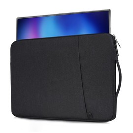 18.5 Inch Portable Monitor Case Sleeve Bag Compatible with Most Large 18.5 Inch Portable Monitor Water Resistant Carrying Pouch Bag with Pocket(18.1x11.8 Inch)