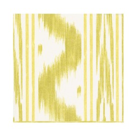 Caspari Toile De Nantes Yellow Paper Linen Luncheon Napkins - 15 Luncheon Napkins per Pack
