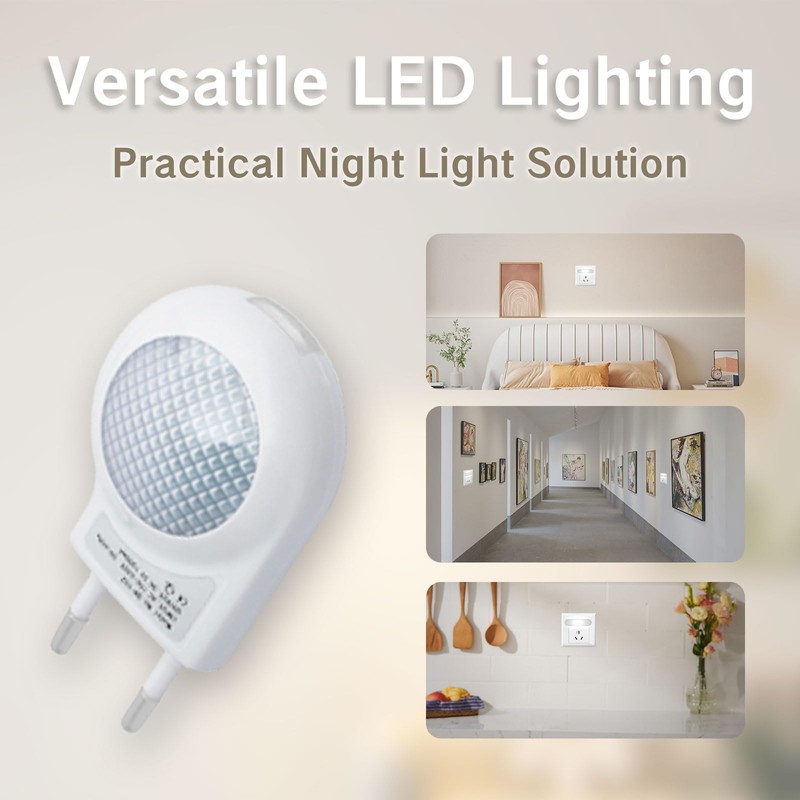 YAFIYGI Travel Night Light Portable Plug-in 0.7W Travel LED Night