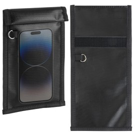 EBQOSK 2 - Pack Faraday Bags for Phone and Car Keys, Signal - Blocking Bag with Durable Fabric, Heavy - Duty Privacy Shield for Smartphones, Anti - Tracking & Data Protection