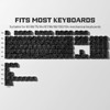 Catekro Topographic Keycaps, OEM Profile 118 Keys, Side Engraved, Transparent