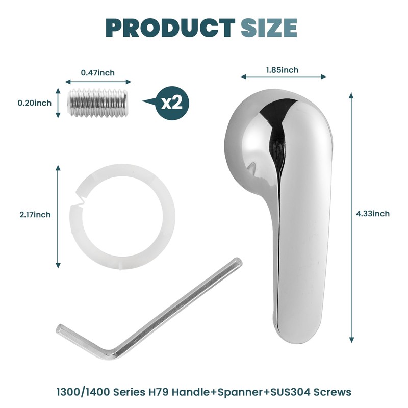NBPLUS H79 Single Metal Lever Handle Kit for Delta 1300/1400