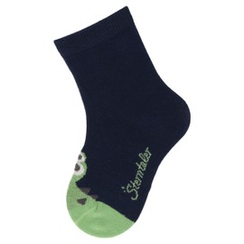 Sterntaler Socks Pack of 4 Crocodile, Stripes, Tiger and Leopard - Baby Socks for Boys - Baby Socks with Rib Pattern - Socks for Babies in Set, navy
