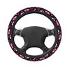 Pink Flamingos Elastic Steering Wheel Cover Non-Slip Breathable Steering Wheel