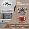 ADISUN Modern LED Ceiling Light, 6000K Semi Flush Mount Ceiling