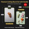 2 Packs Titanium Cutting Boards for Kitchen Chopping Board Butcher