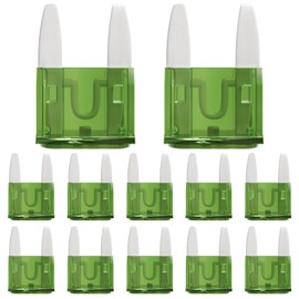 ALLECIN 30A Mini Fuse 30 Amp ATM APM Blade Car Fuses 30Amp Automotive Fusibles for RV Auto Motorcycle Truck (Pack of 50Pcs)