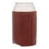 Full Grain Leather Needlepoint Can Coolers (Golden Retriever)