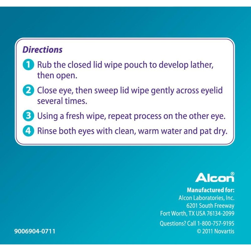 Systane Lid Wipes Eyelid Cleansing Wipes 30 Each (Pack of