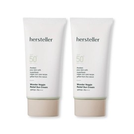 Husteller Sun Cream Inorganic Car Wonder Veggie Relief Sun Cream 50ml 2pcs / 허스텔러 선크림 무기자차 원더 베지 릴리프 선크림 50ml 2개