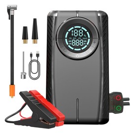 Huachuang Auto Starthilfe, tragbares Multifunktionsfahrzeug Leistung 12000mAh Externes Batterieladegerät Autobatterie-Starthilfe Starthilfe-Netzteil 12V